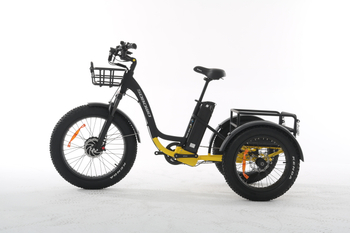 时尚48v 15ah 小棕熊电动三轮车带差速器 750w 力矩传感老年三轮电动车