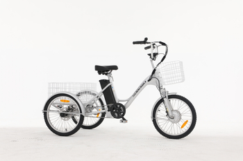 时尚48v 11.6ah 小熊猫电动三轮车带差速器 250w 力矩传感三轮电动车